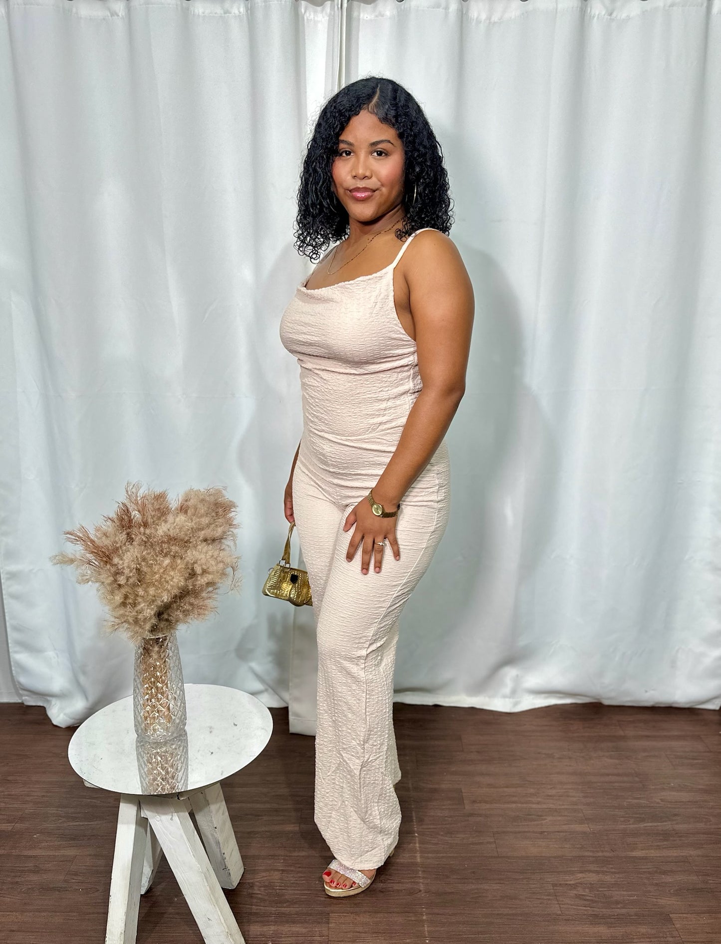 SCULPT FLARE JUMPSUIT