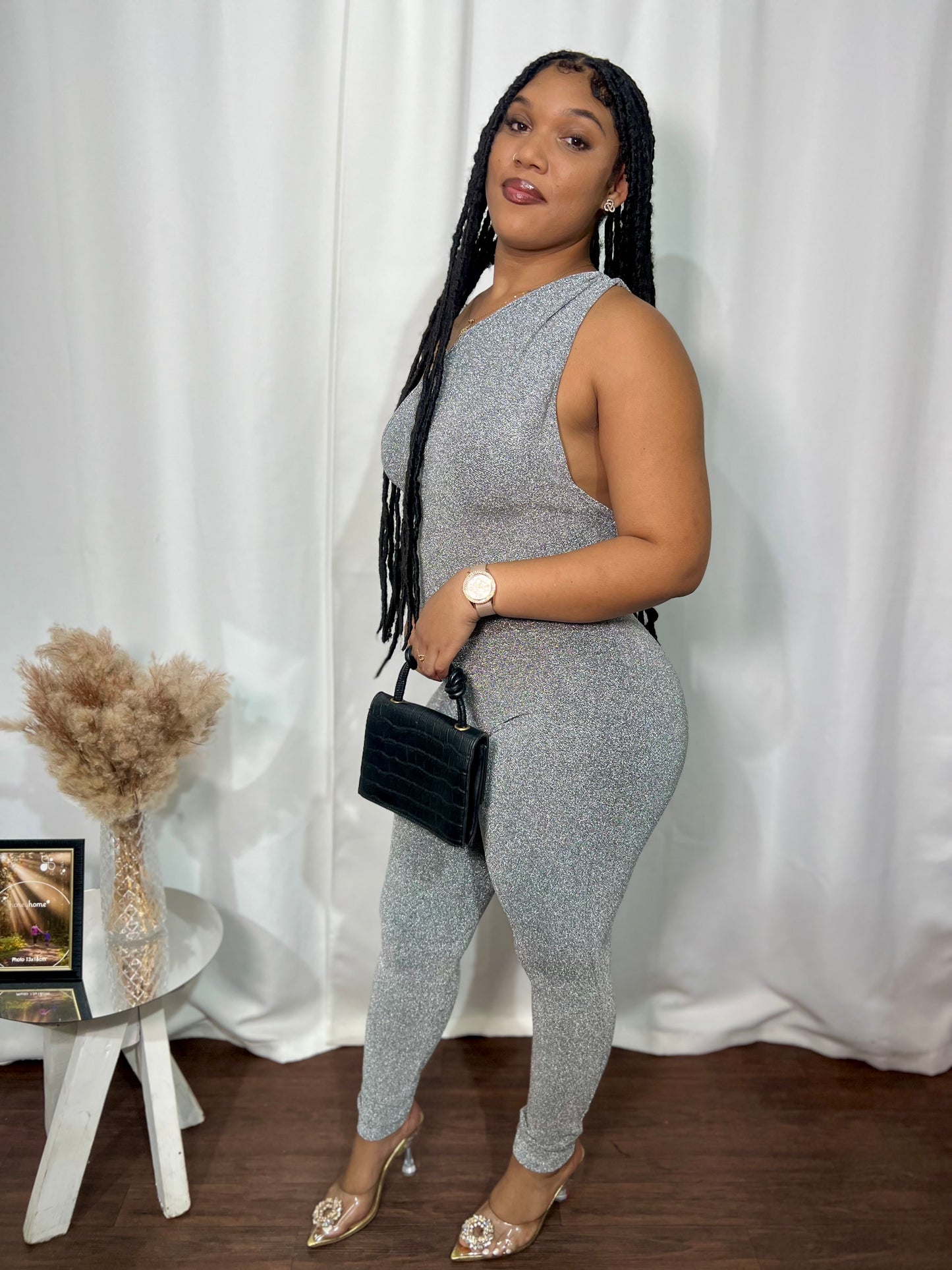 GLAMOUR ASYMMETRICAL JUMPSUIT