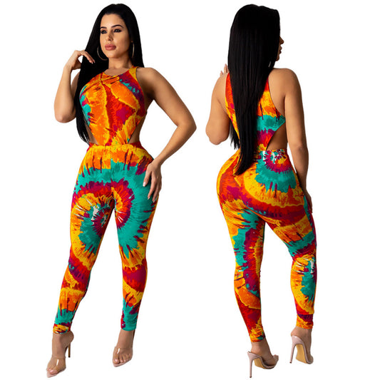 HIGH RISE TIE DYE 2 PC PANT SET