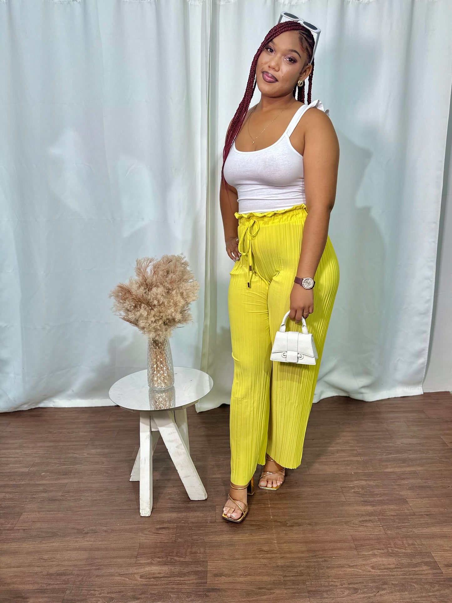 ACCORDION DRAWSTRING PANT