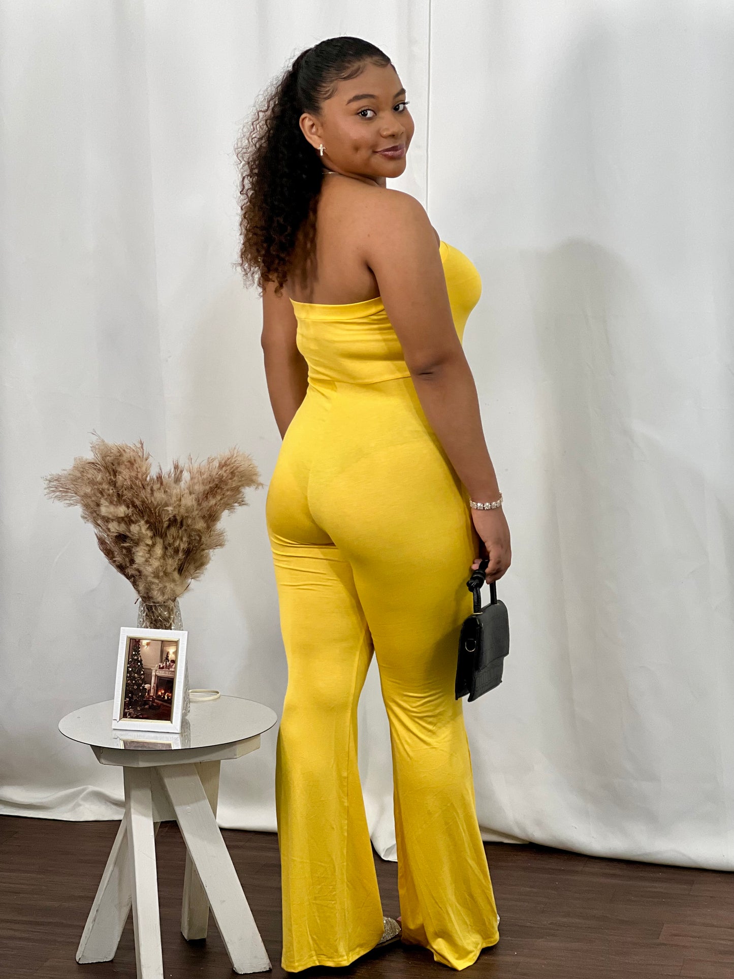 ANGELIC RUCHED TUBE JUMPSUIT