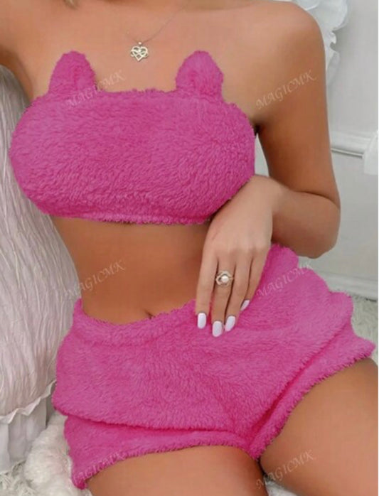 FURRY 2PC SHORT SET