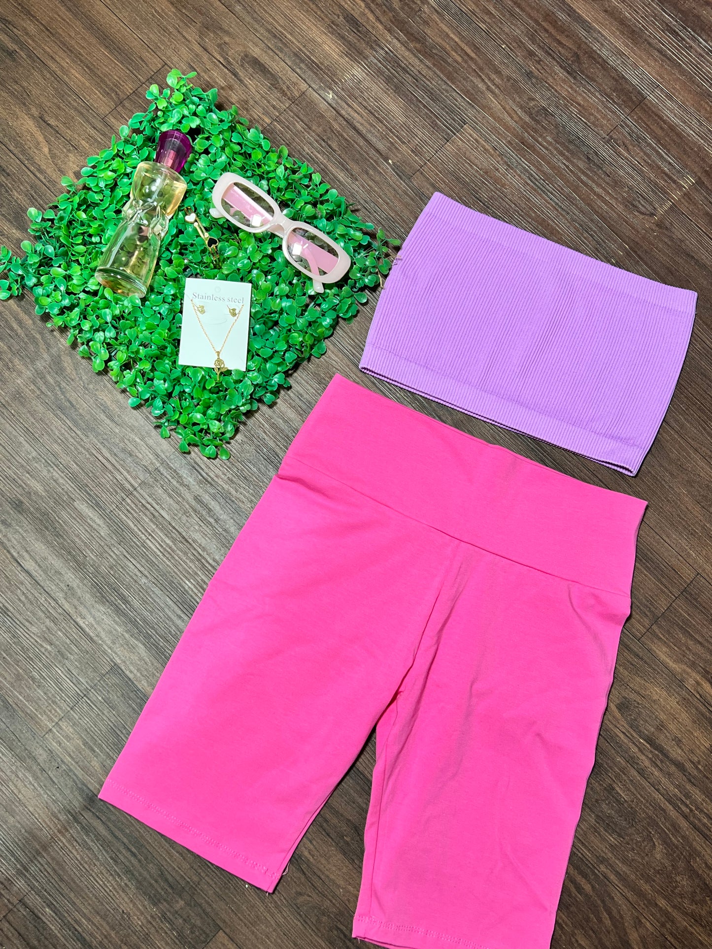 HIGH WAISTED BIKER SHORT