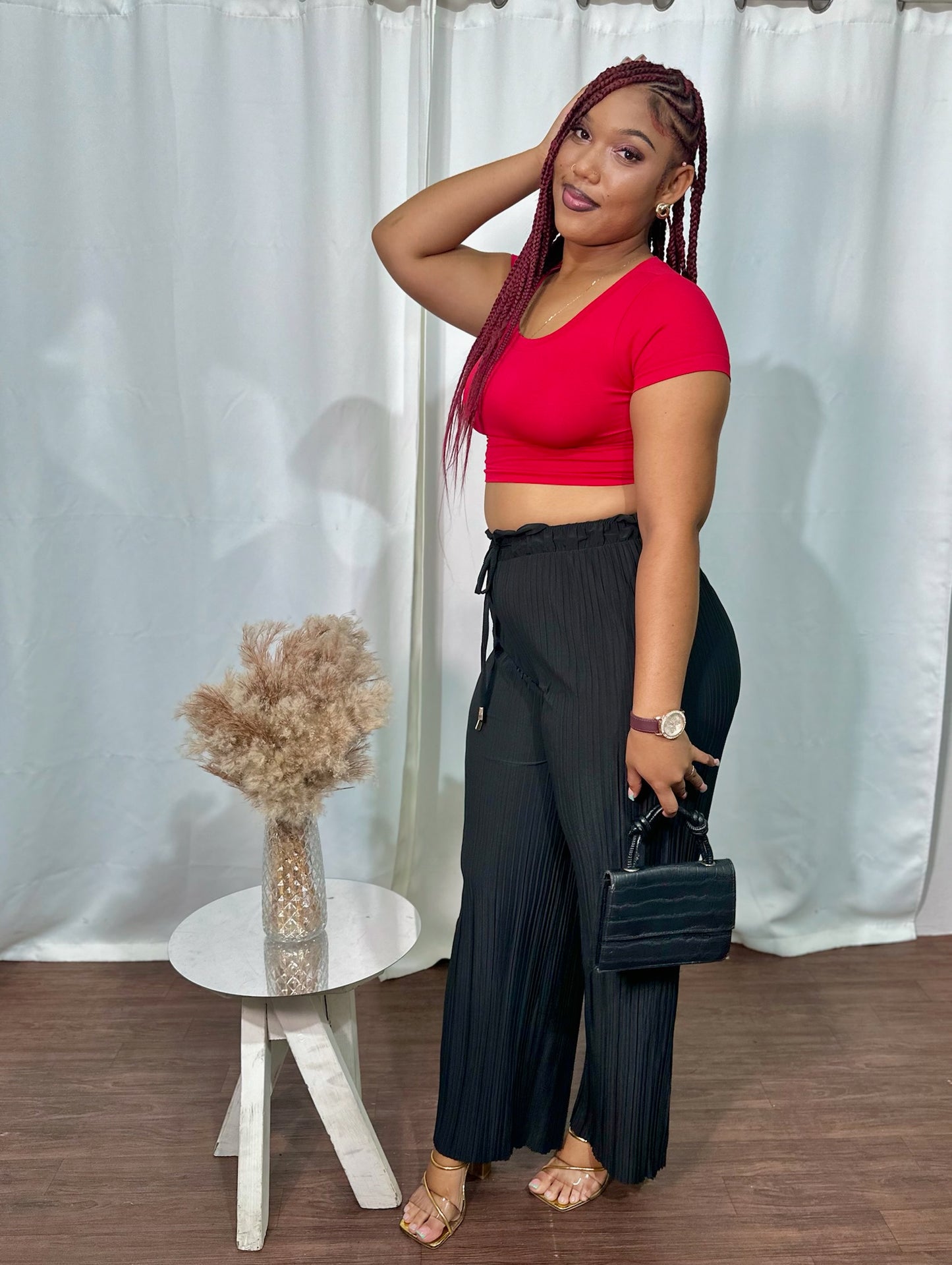 ACCORDION DRAWSTRING PANT